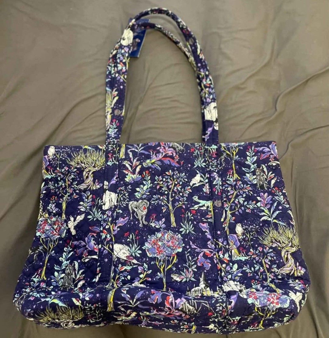 Nuevo Bolso de Mano Pequeño Vera Bradley Harry Potter Púrpura Bosque Prohibido Búhos