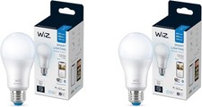 WiZ 60W A19 Dimmable Daylight 5000K LED Smart Bulb - Pack of 2 - ... Fast Ship