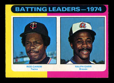 1975 TOPPS OPC O PEE CHEE BASEBALL #306 ROD CAREW Ralph Garr EX-NM+ Twins Leader