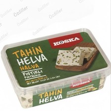 KOSKA TAHIN HALVA WITH PISTACHIO (FISTIKLI) 1x 700g - UK SELLER & Free UK post  