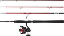 Fierce IV Travel Spin Fishing Combo, Set Di Canna E Mulinello per La Pesca in Ma