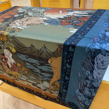 70 Cashmere 30 Silk Bandanna Square Shawl Neckerchief 53'' animal Print Scarf