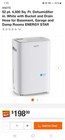 Andte Dehumidifier, 52 Pint, 4500 Cu Ft With Bucket And Drain Hose 