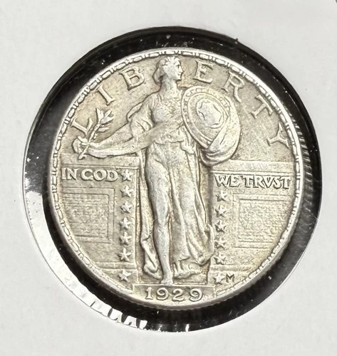 1929 STANDING LIBERTY QUARTER - EF