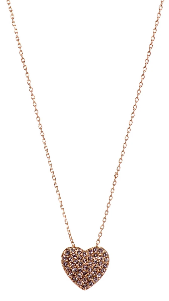 Crystals From Swarovski Alana Heart Pendant Necklace Gold Plated