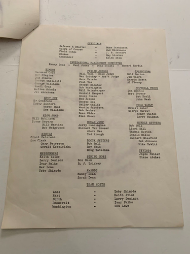 1960 Marshalltown Iowa High School Invitational Track & Field Meet Program - Picture 3 of 6