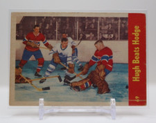 1955-56 Parkhurst Hugh Beats Hodge #69