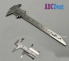 Dental Sliding Gauge Orthodontic Ruler Vernier Caliper Lab Scale Measuring Tool
