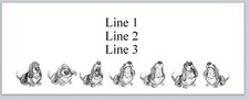 Personalized Address Labels Row of Basset Hounds (JX 306)
