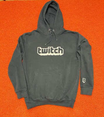 Twitch Glitch Blue Hoodie -L  - Twitch Official Gear RARE! Exclusive!