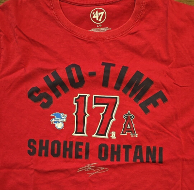 トップス SHOWTIME 47 Brand MLB SHO-TIME SHOHEI OHTANI #17 Angeles T-Shirt Adult Size