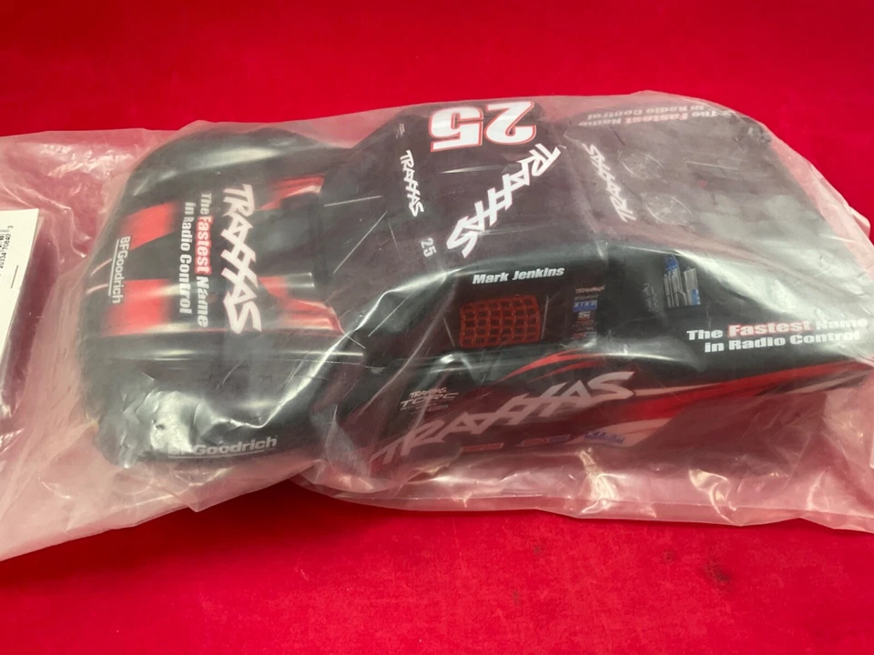 TRAXXAS 7084 1/16 SLASH 4X4 BODY Mark Jenkins 25 Black Red rare new TORC TRA7084 - Image 3 of 4