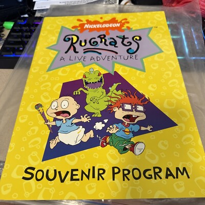 Vintage Rugrats A Live Adventure Nickelodeon Souvenir Program 1998