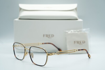 NEW FRED FG 50037U 053 GOLD TORTOISE AUTHENTIC EYEGLASSES FRAMES 56-19