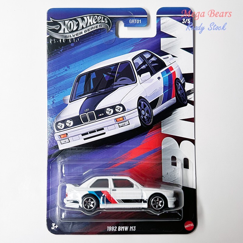 Mattel Hot Wheels 2025 Silver Series BMW Series #3 1992 BMW