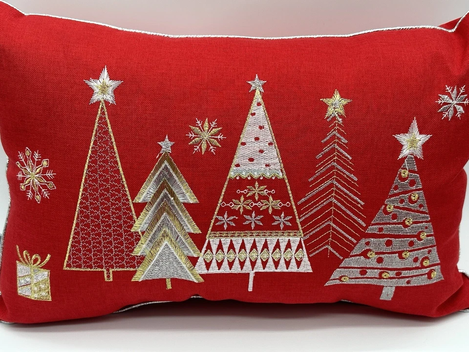 "Almohada Perfecta Roja Navidad Almohada 10"" X 16""" Foto 2 de 4