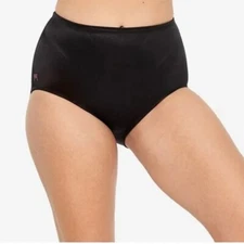 NEW Orig $39 Ruby Ribbon BLACK Shapewear Shaping Brief Panties #4064 sz 6/8 M