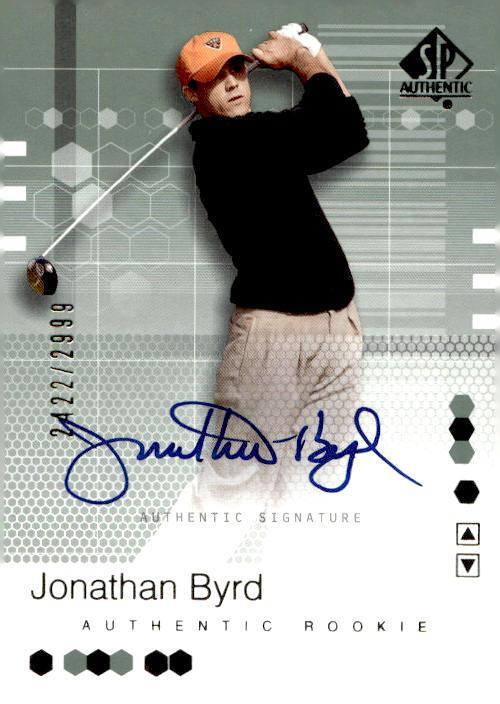 2002 Upper Deck SP Authentic #94 Jonathan Byrd Rookie Auto #/2999