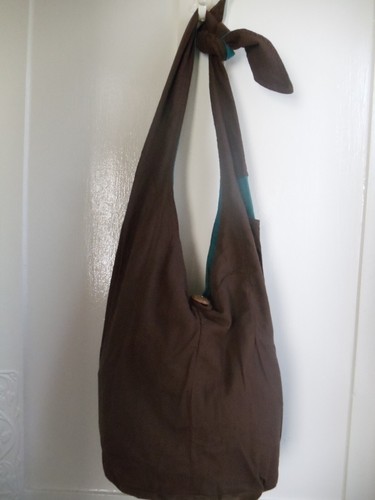 Wendbare Schlinge Tasche Fair Trade starker Baumwolleimer bunt Boho ethnisches Geschenk - Bild 31 von 36