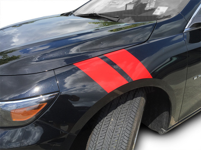 Fender Racing Hash Stripes Decal Set For 2016-2019 Ford Explorer - Left & Right