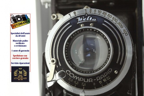 Welta Weltur 6x9cm rara con 10.5 f3,8 funzionante lenti ok - Picture 9 of 9
