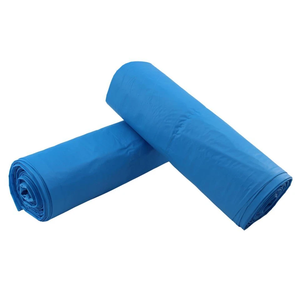 250 Müllsäcke Müllbeutel Müllsack Abfallbeutel 120 L 39 my blau - Bild 4 von 4