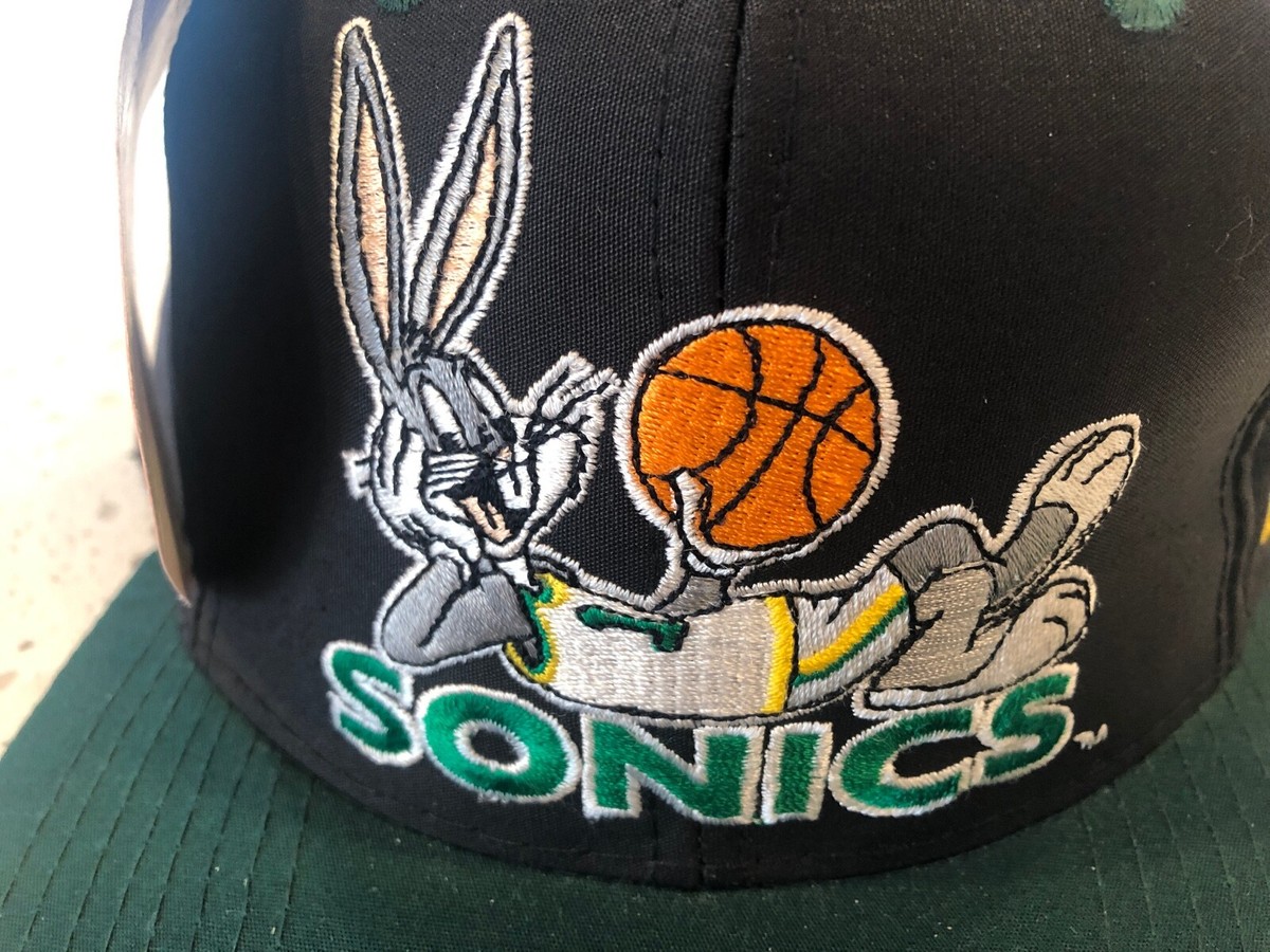 VTG NWT 90's 1993 Looney Tunes Seattle Supersonics Sonics Hat