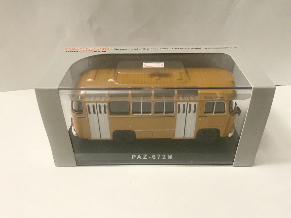 Autobús urbano PAZ-672M USSR 1/43 1967-1989 hecho por "Classic Bus" muy raro Foto 2 de 4