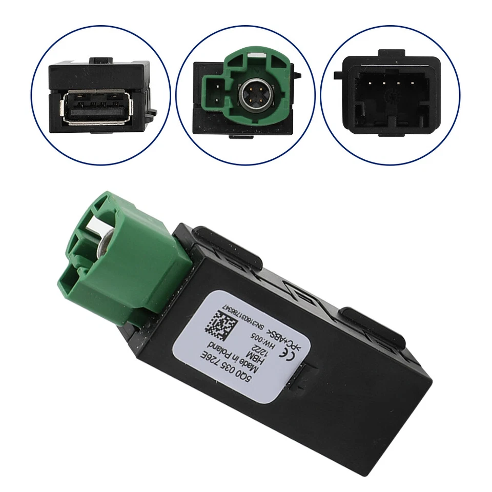 MIB2 USB Carplay Media Switch Installazione Connettore per VW Golf 7 7.5 5Q0035726E - Immagine 2 di 4