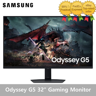 SAMSUNG Odyssey G5 G50D S32DG504 32'' Gaming Monitor QHD IPS 180Hz 1ms - Tracking