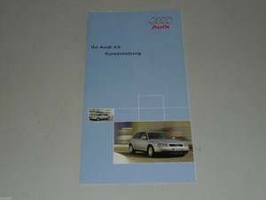Operating Instructions Quick Start Guide Audi A3 Type 8L ...