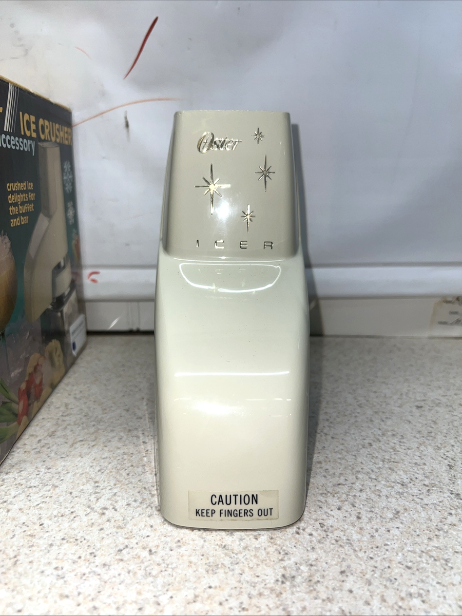 Vintage Oster Ice Crusher Accessory model 435 Starburst Beige in
