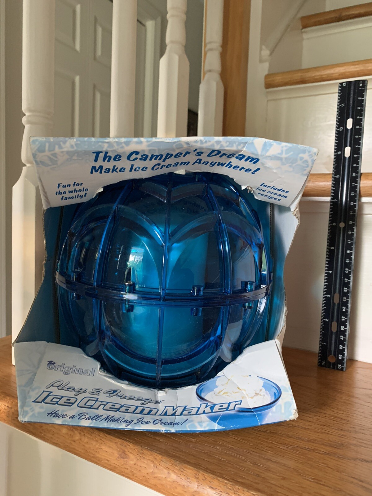 The Original PLAY AND FREEZE Ice Cream Maker Ball COBALT BLUE