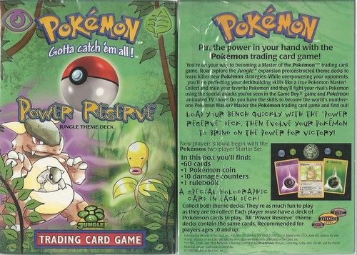 POKEMON GOTTA CATCH EM ALL~POWER RESERVE! THEME DECK~IT'S WHAT YOU LOOK FOR!~