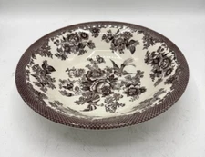 Royal Stafford Asiatic Pheasant Brown Round Vegetable Bowl Mint