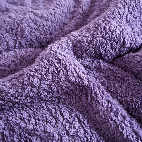 3 Piece Borrego Knitted Sherpa Comforter Set Reversible Bedding Set All Season - Picture 36 of 87