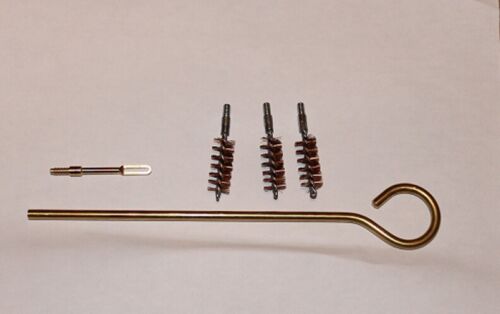 Dewey Brass Pistol Bore Cleaning Rod with 3 brass brushes 45ACP New Unused