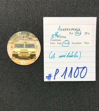 AAFES POGS, 5th Series/Printing,1 POGS, 10¢, #P1100, GOOD