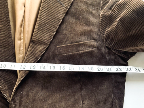 Levi's Men 46L Brown Corduroy Blazer Sport Coat Elbow Patches Lined Western - Picture 9 of 13