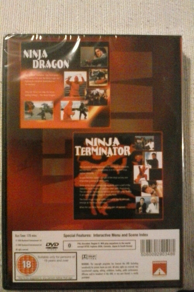 Ninja Dragon / Ninja Terminator (2 x film pack) Brand new still sealed. - Image 2 of 2