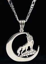 Bozkurt Wolf + Halskette 925 Silber TURKIYE Türk Vatan OSMANLI AY YILDIZ Kurt