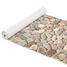 Badematte Badvorleger Badteppich Steine bunt Kieselsteine 65cm Antirutsch