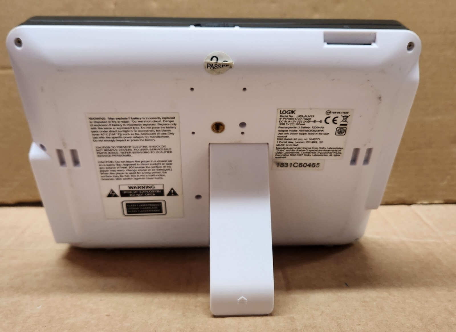 LOGIK L9DUALM13 Compact 9" Inch Screen Portable In Car Mini DVD Player(B screen) eBay