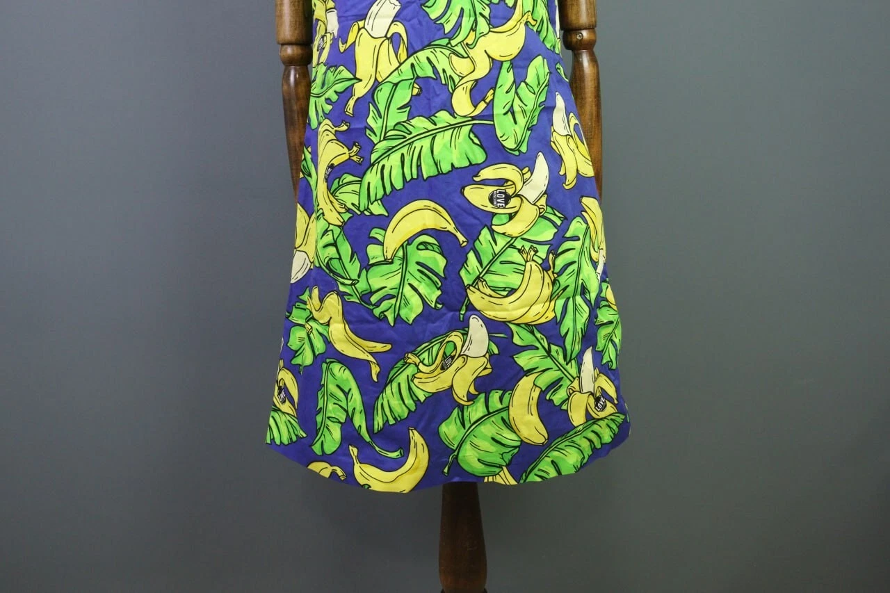 Abito corto LOVE MOSCHINO multicolore senza maniche frutta senza maniche taglia US 10 I 46