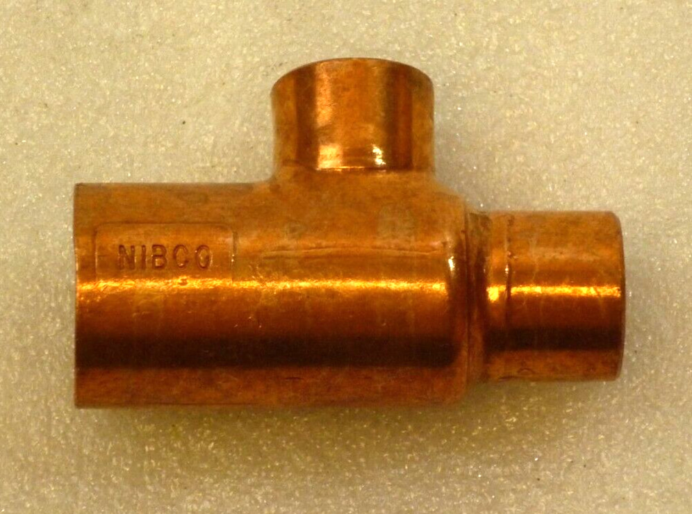 NIBCO Copper Tee,  7/8" x 3/5" x 3/5" (ID)