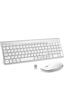 Fenifox Wireless Keyboard and Mouse Combo USB Slim 2.4G Full Size Ergonomic