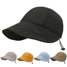 Cappello Da Sole Donna A Tesa Larga UV Quick Dry In Poliestere Beige Khaki