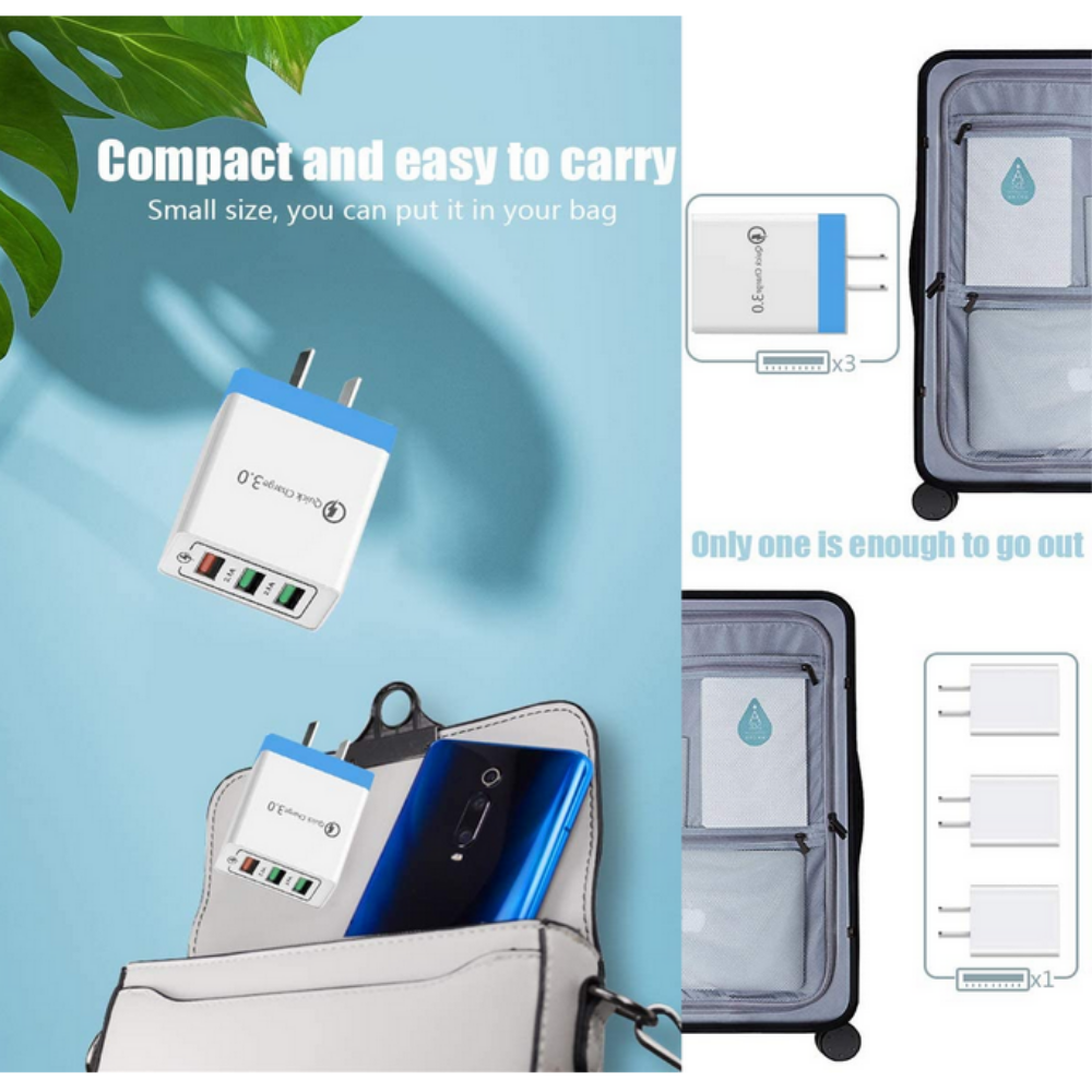 UGREEN 36W Caricatore USB 2 Porte, Caricabatterie USB Da Uro Quick Charge 3.0 Ricarica Veloce