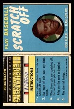 1970 Topps Scratch-Offs Baseball #2 Rich Allen GD *d2