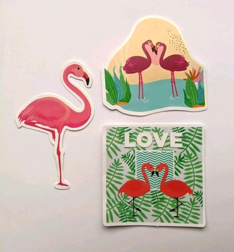 50x 5cm Flamingo Stickers Waterproof Sticker For Luggage Laptop Guitar Scrapbook - Picture 6 of 8